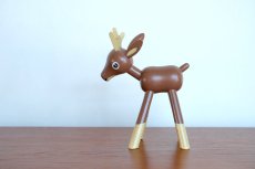 画像1: スウェーデン/Gunnar Ander/グンナー アンデル/動物木製/子鹿 (1)