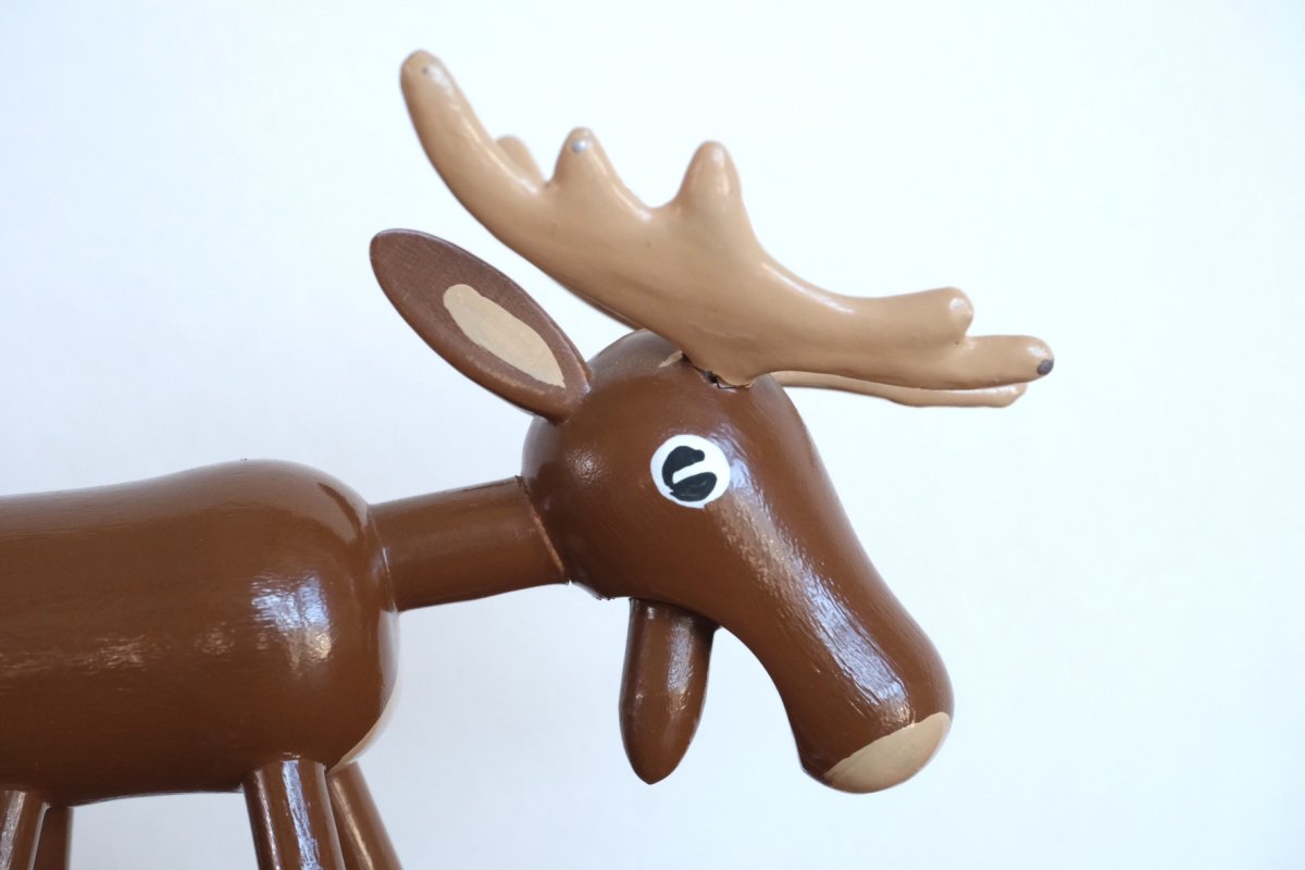 画像5: スウェーデン/Gunnar Ander/グンナー アンデル/動物木製/ヘラジカ (5)