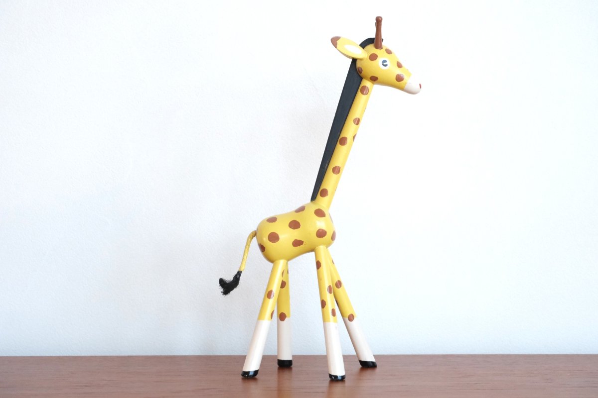 画像6: スウェーデン/Gunnar Ander/グンナー アンデル/動物木製/キリン (6)