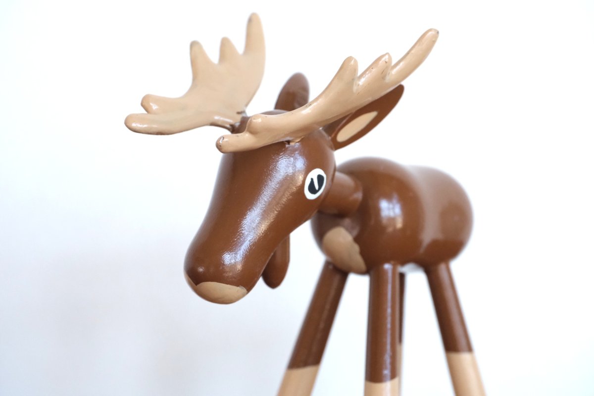 画像2: スウェーデン/Gunnar Ander/グンナー アンデル/動物木製/ヘラジカ (2)