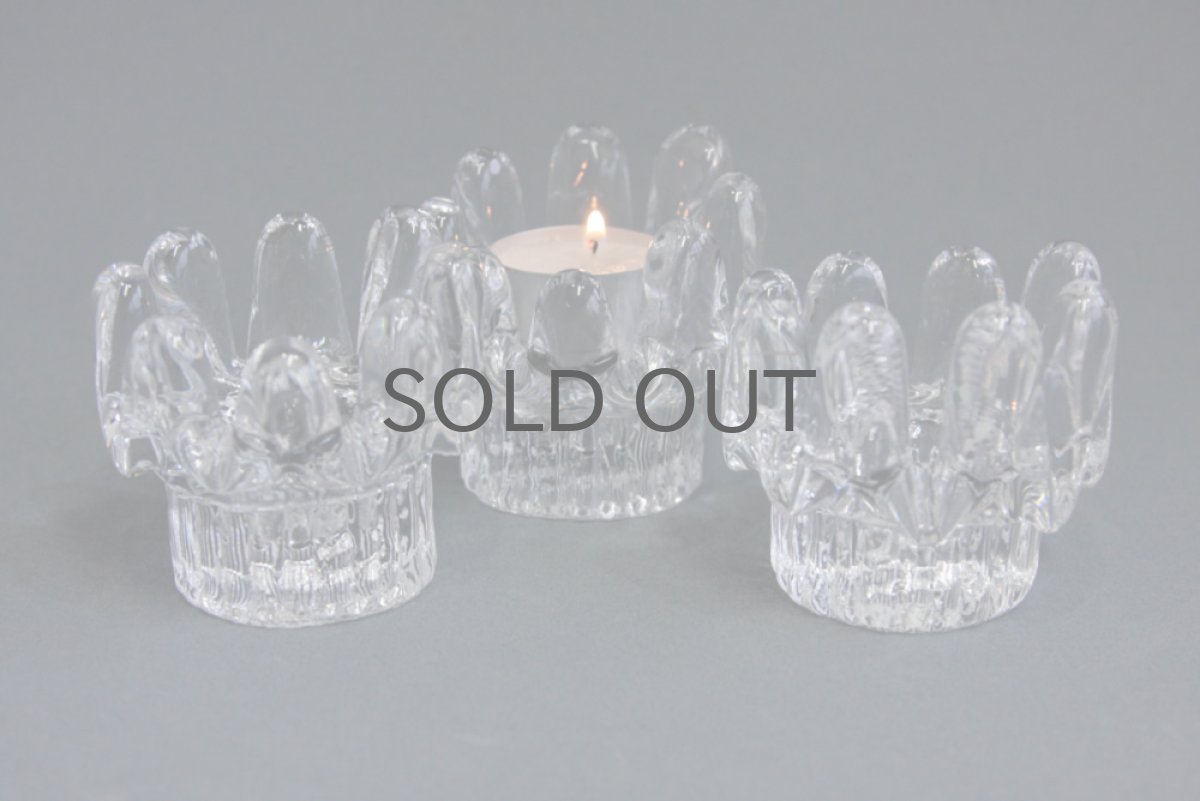 画像4: スウェーデン Kosta Boda Göran Wärff ガラスのキャンドルホルダー (4)