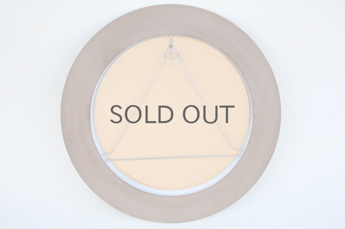 画像5: 北欧ビンテージ/Upsala Ekeby/ウプサラ エキュビ/マリ・シムルソン/円形ミラー/新品鏡交換済み (5)