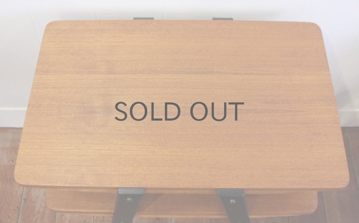 画像5: ビンテージ サイドテーブル スウェーデン製 黒脚 (5)