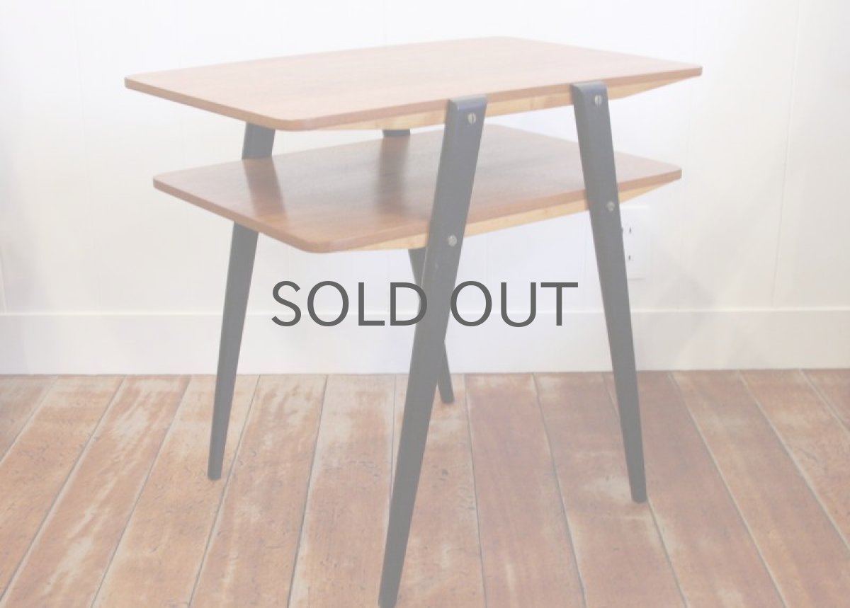 画像2: ビンテージ サイドテーブル スウェーデン製 黒脚 (2)