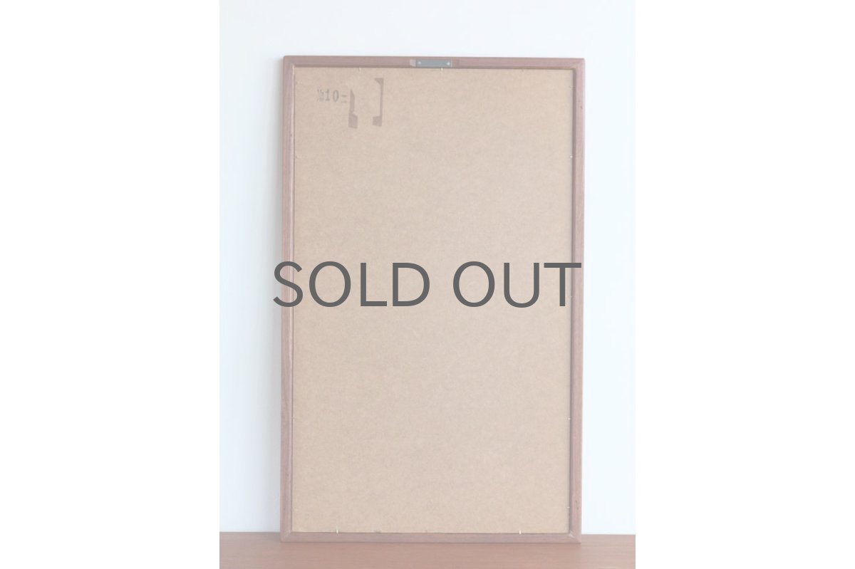 画像5: デンマーク製/ビンテージミラー/チークフレーム/鏡は新品交換/No.1 (5)