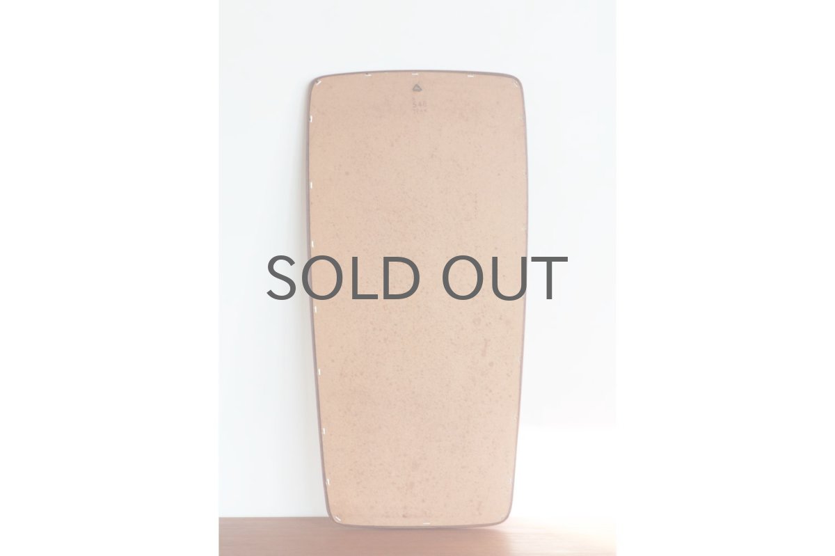 画像6: デンマーク製/ビンテージミラー/チークフレーム/鏡は新品交換/No.2 (6)