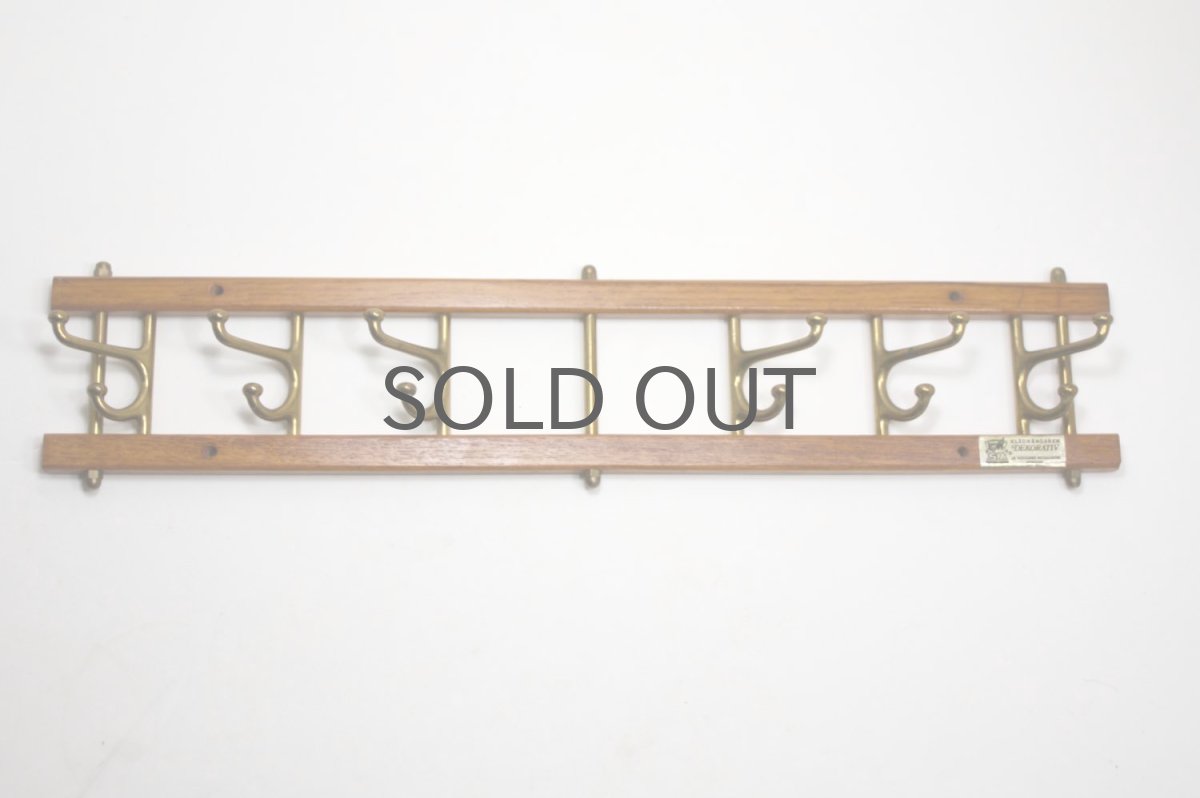 画像2: Skogslunds Metallgjuteri社製/ヴィンテージ真ちゅうウォールハンガー/フック/ 46cm (2)