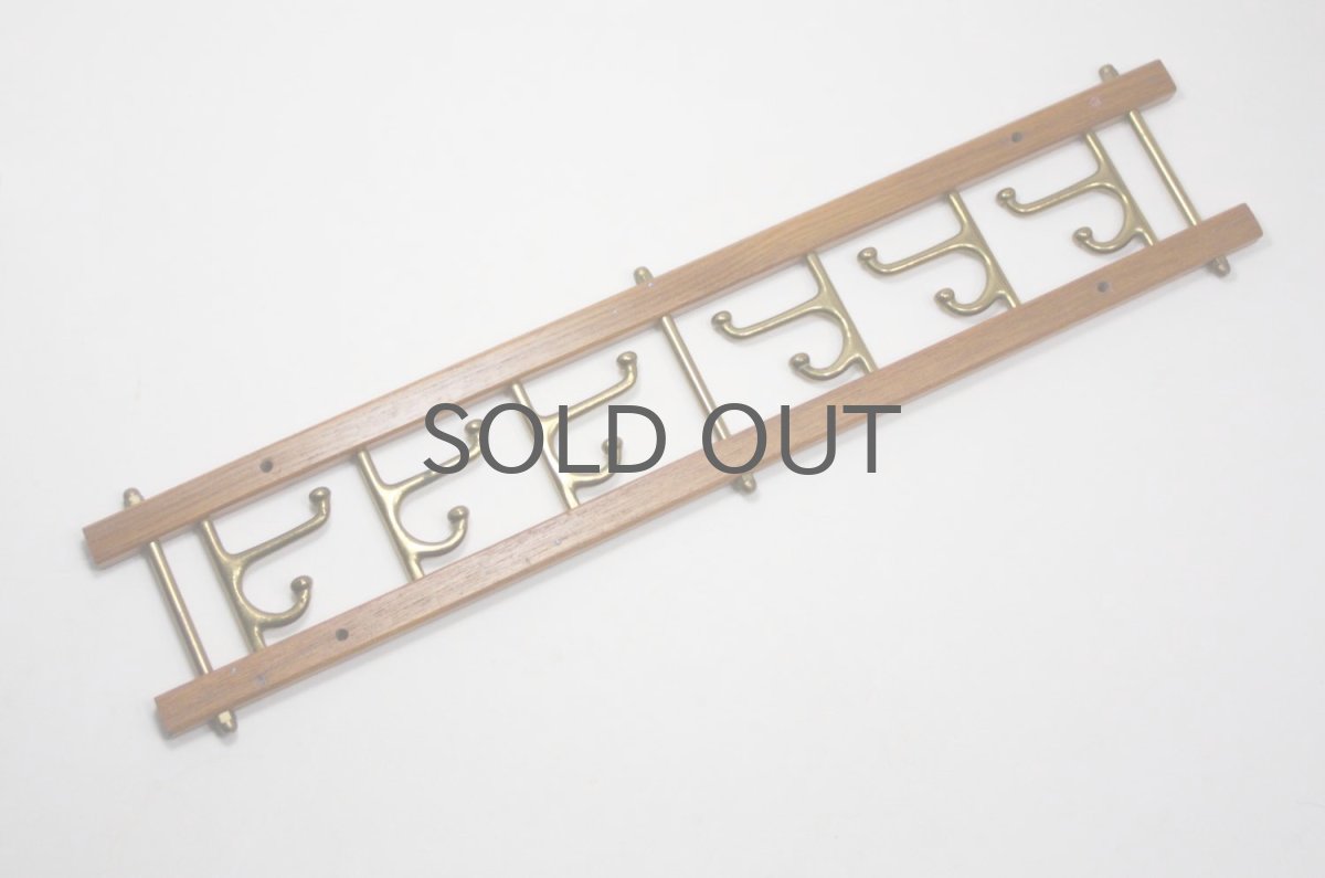 画像4: Skogslunds Metallgjuteri社製/ヴィンテージ真ちゅうウォールハンガー/フック/ 46cm (4)