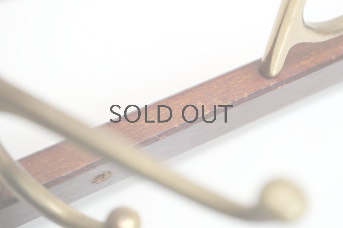 画像5: Skogslunds Metallgjuteri社製/ビンテージ真ちゅうウォールハンガー/フック/ 57cm (5)