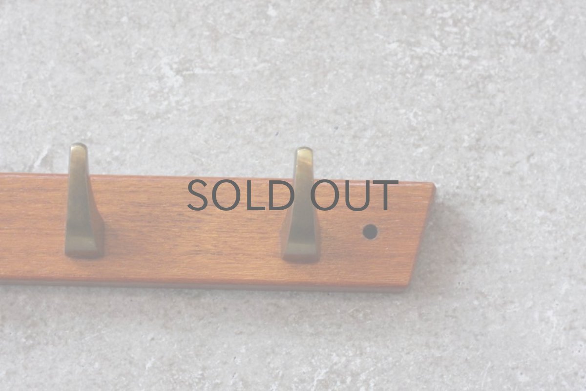 画像2: 北欧ヴィンテージ雑貨/ ヴィンテージ真ちゅうフック/３個フック/HAFA (2)