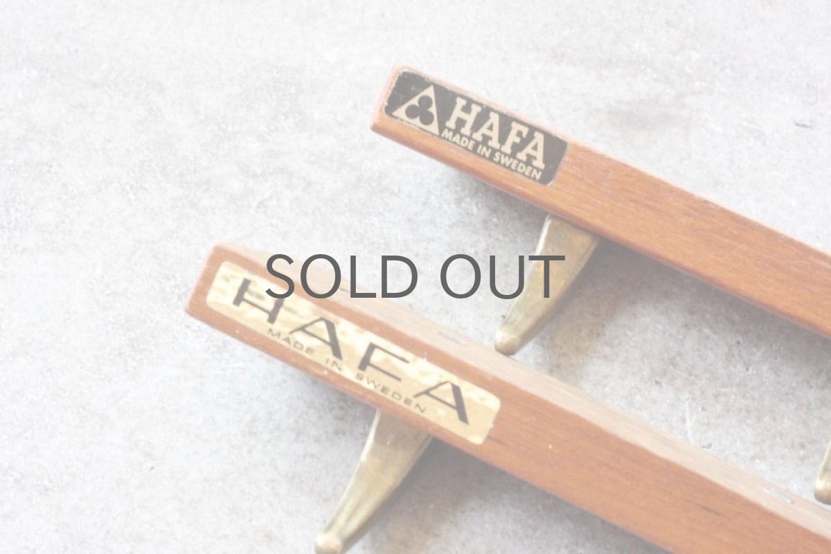 画像5: 北欧ヴィンテージ雑貨/ ヴィンテージ真ちゅうフック/３個フック/HAFA (5)