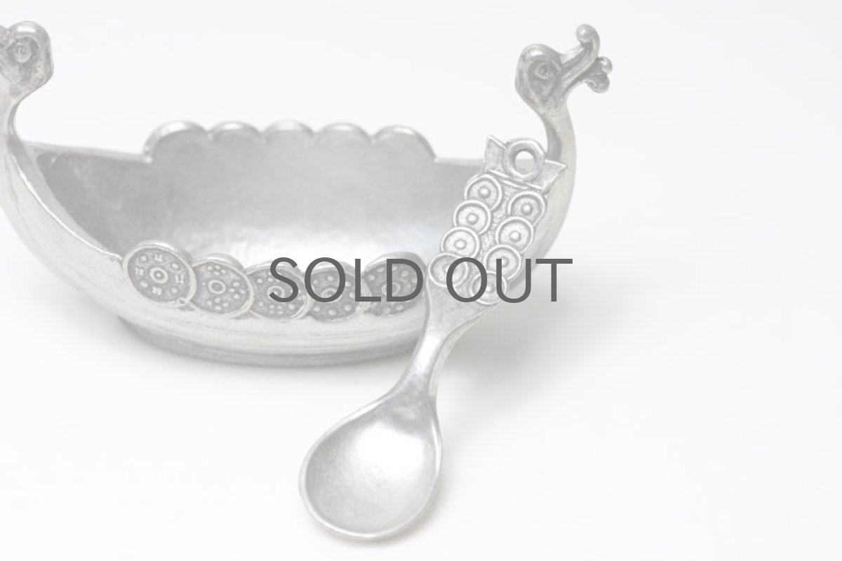 画像6: ビンテージ北欧雑貨/スウェーデン製/ヴァイキングと船/メタル製 (6)