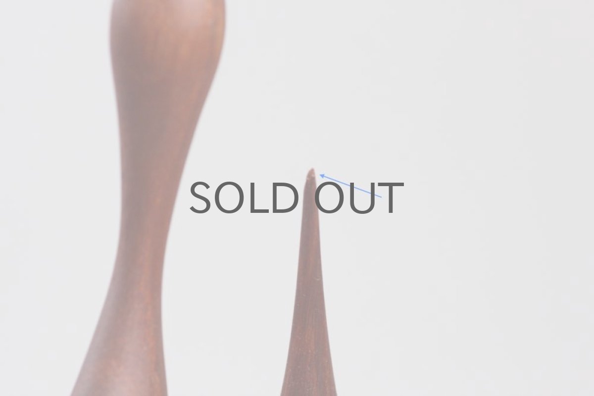 画像4: ビンテージ北欧雑貨/チーク鳥のオブジェ/親子 (4)