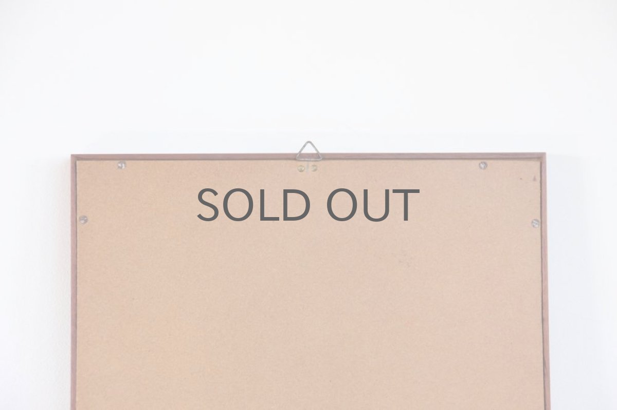 画像4: デンマーク製/ビンテージミラー/チークフレーム/No.2 (4)