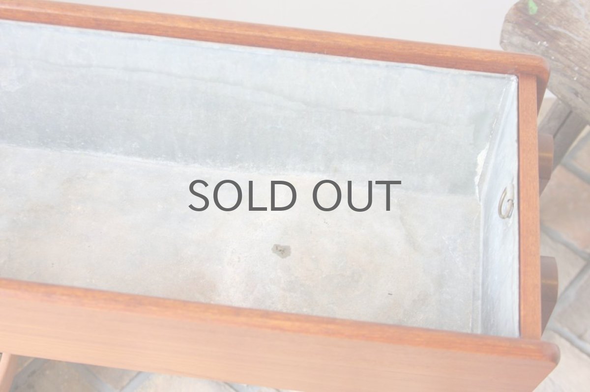 画像5: 北欧デンマーク　チーク　フラワープランター (5)