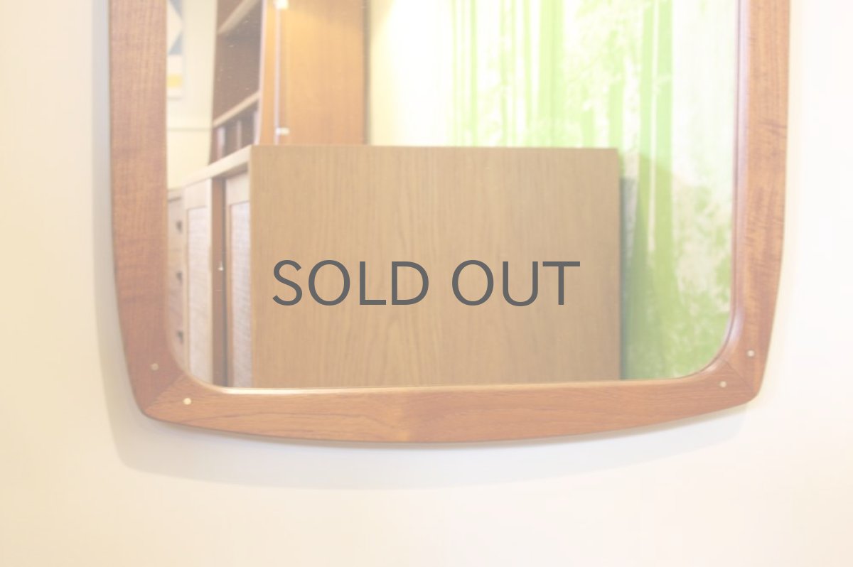 画像3: デンマーク製　ビンテージ　ミラー　　チーク　No.６ (3)