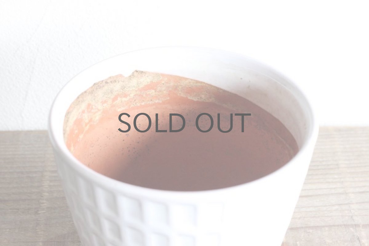 画像3: Upsala Ekeby/ウプサラ　エクビー／ビンテージフラワーポット/ホワイトMサイズ (3)