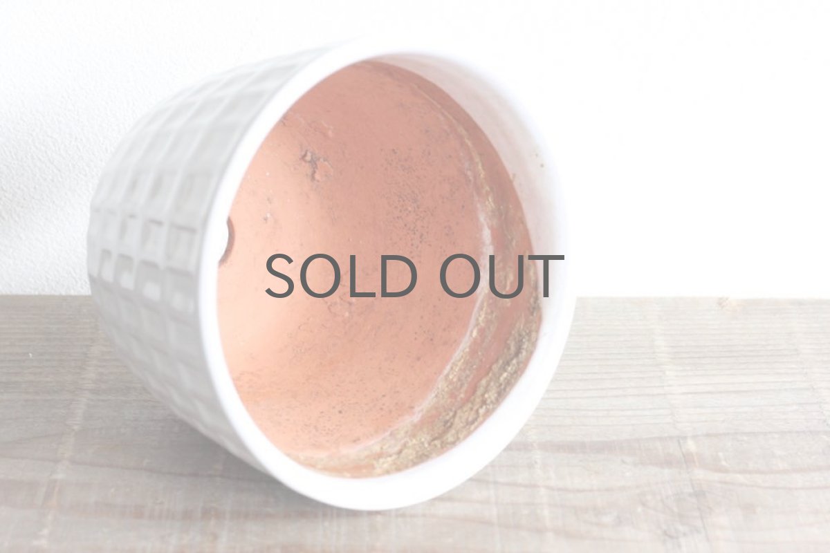 画像4: Upsala Ekeby/ウプサラ　エクビー／ビンテージフラワーポット/ホワイトMサイズ (4)