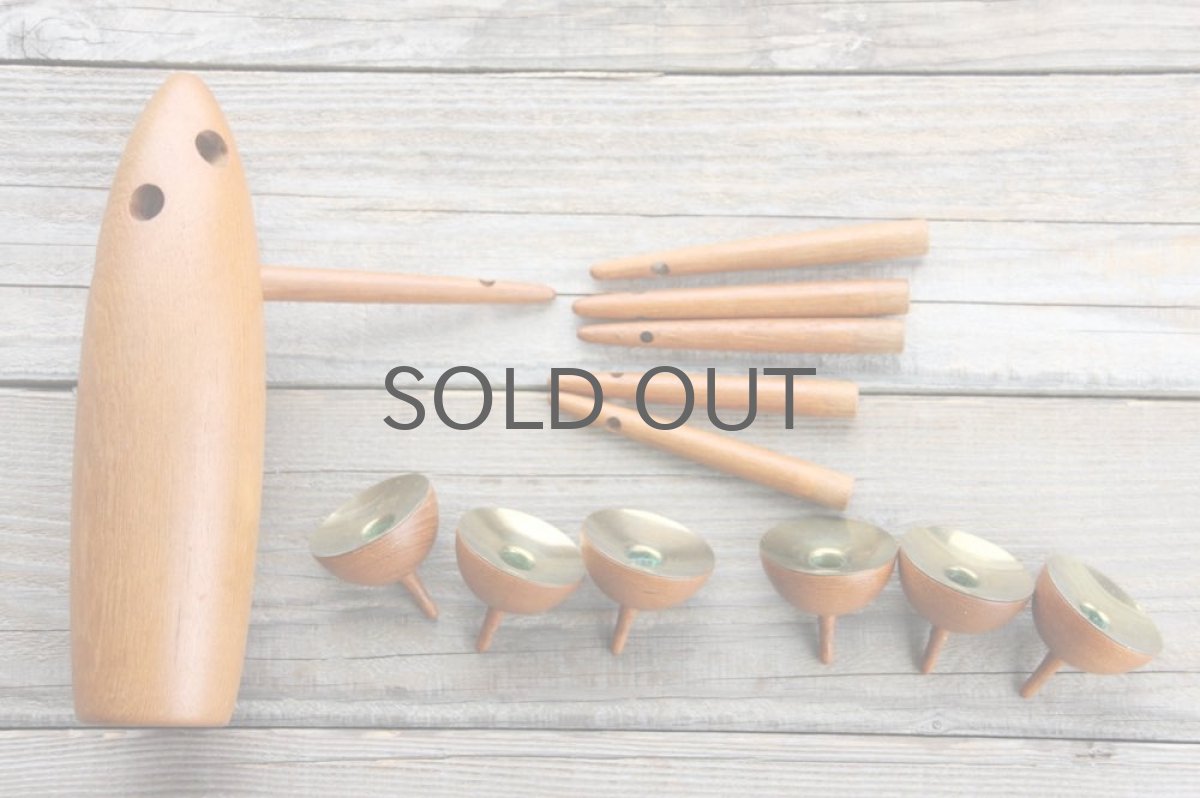 画像8: デンマーク製　チークツリー型キャンドルスタンド　ヴィンテージキャンドル付き (8)