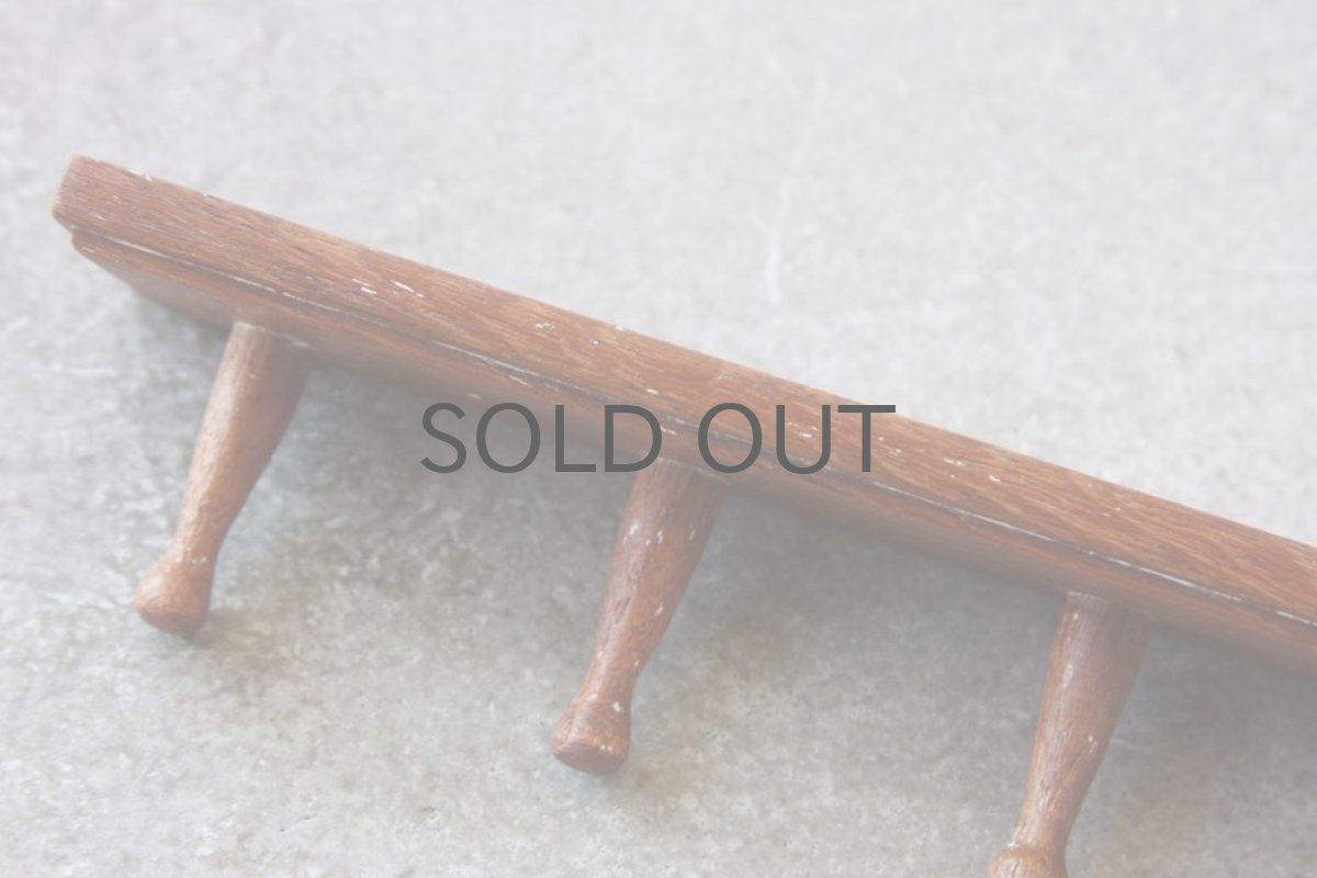 画像5: ビンテージインテリア北欧雑貨/スウェーデン/チークのフック 30cm (5)