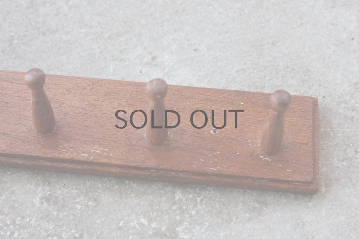 画像4: ビンテージインテリア北欧雑貨/スウェーデン/チークのフック 30cm (4)