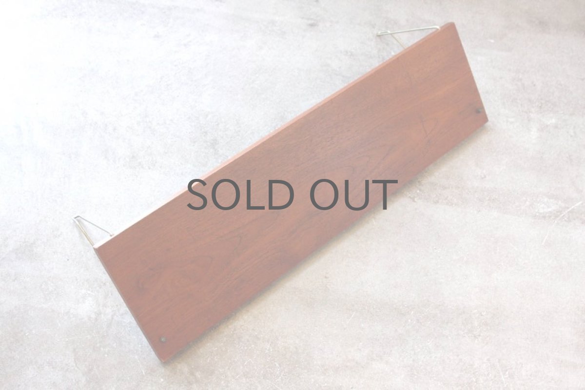 画像4: ビンテージ北欧家具/デンマーク製/チーク棚/74cm (4)