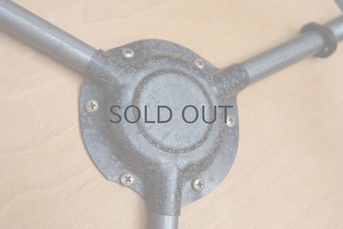 画像5: 北欧ビンテージ家具/デンマーク製/3本脚スツール/チーク×スチール (5)