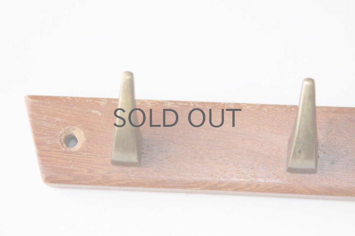 画像2: 北欧ヴィンテージ雑貨/ ヴィンテージ真ちゅうフック 4個フック HAFA (2)