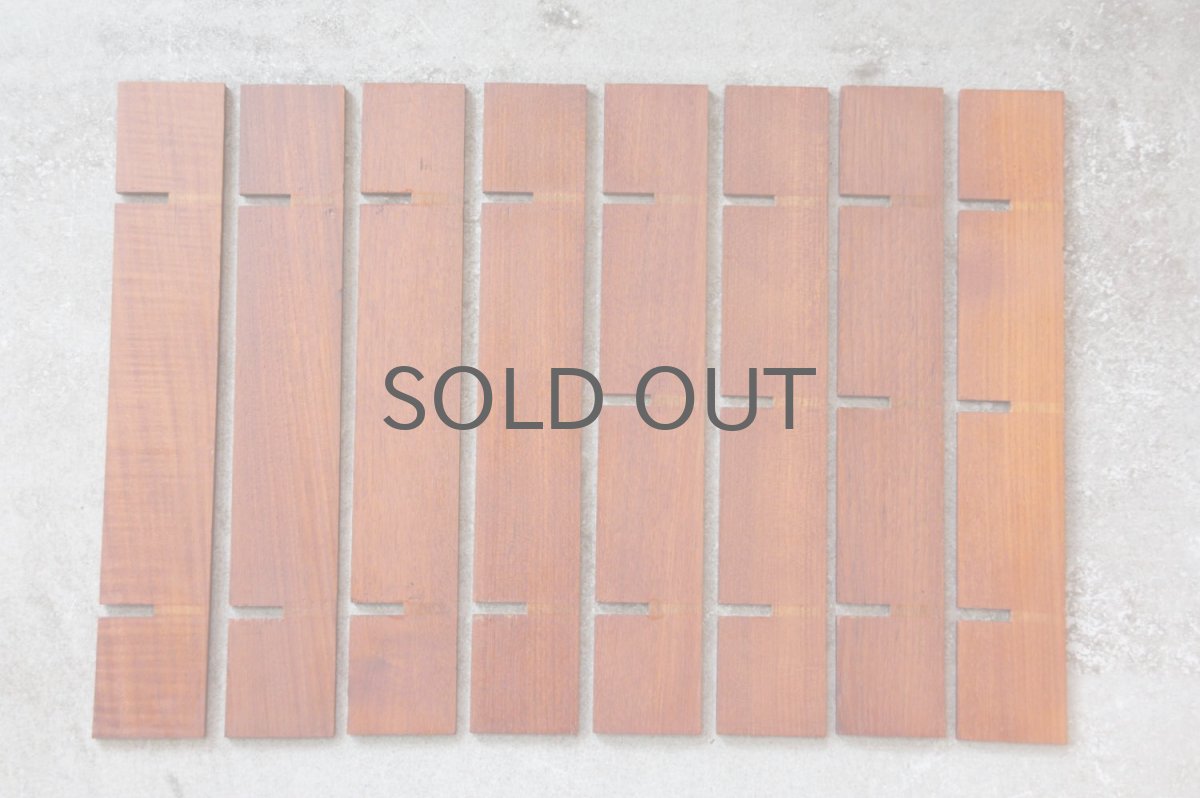 画像6: 北欧ビンテージインテリア雑貨/チーク/壁掛け飾り棚/スクエアー  (6)