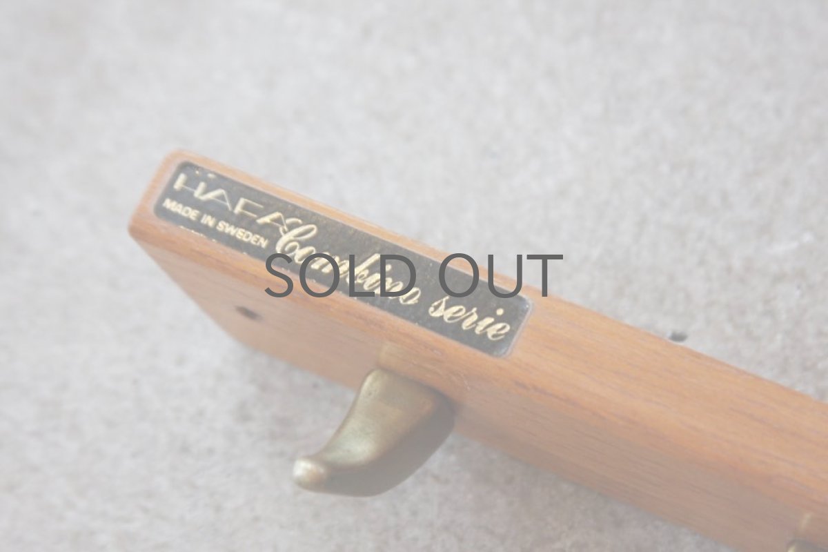 画像5: ヴィンテージ北欧雑貨/ ヴィンテージ真ちゅうフック 6個フック HAFA (5)