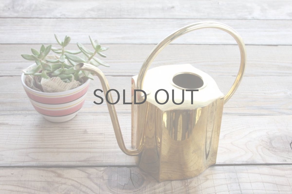 画像2: スウェーデン/ブラス(真鍮)のヴィンテージ水差し/細口ジョーロ (2)