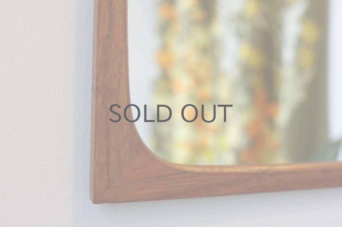画像2: デンマーク製　ビンテージ　ミラー　　チーク　No.8 (2)