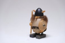 画像1: 北欧ビンテージ雑貨/スウェーデン/バイキング/木＆革製/Noggins/ノギンス (1)