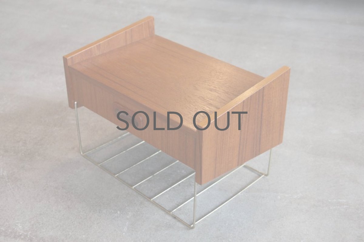 画像5: 北欧ビンテージインテリア雑貨/チーク/壁掛け引き出し棚 (5)