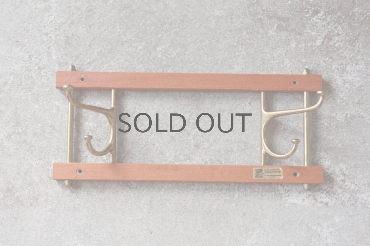 画像3: Skogslunds Metallgjuteri社製/ヴィンテージ真ちゅうウォールハンガー/フック/ 35cm/No.1 (3)