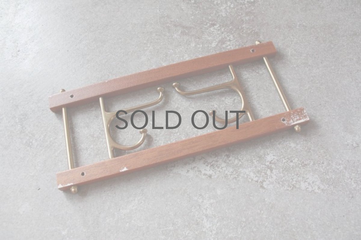 画像7: Skogslunds Metallgjuteri社製/ヴィンテージ真ちゅうウォールハンガー/フック/ 35cm/No.1 (7)