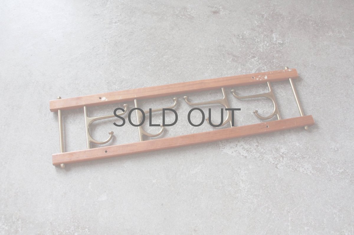 画像5: Skogslunds Metallgjuteri社製/ヴィンテージ真ちゅうウォールハンガー/フック/ 57cm/No.1 (5)