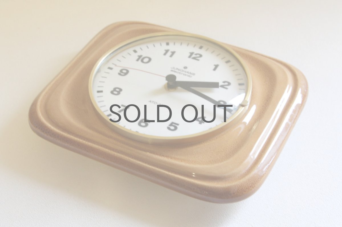 画像3: ヴィンテージ陶製　壁掛け時計　Junghsns製 ドイツ (3)