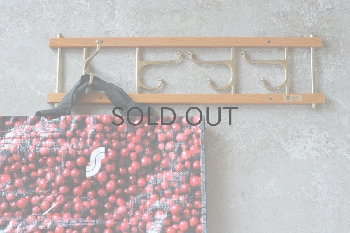 画像5: Skogslunds Metallgjuteri社製/ヴィンテージ真ちゅうウォールハンガー/フック/ 57cm (5)