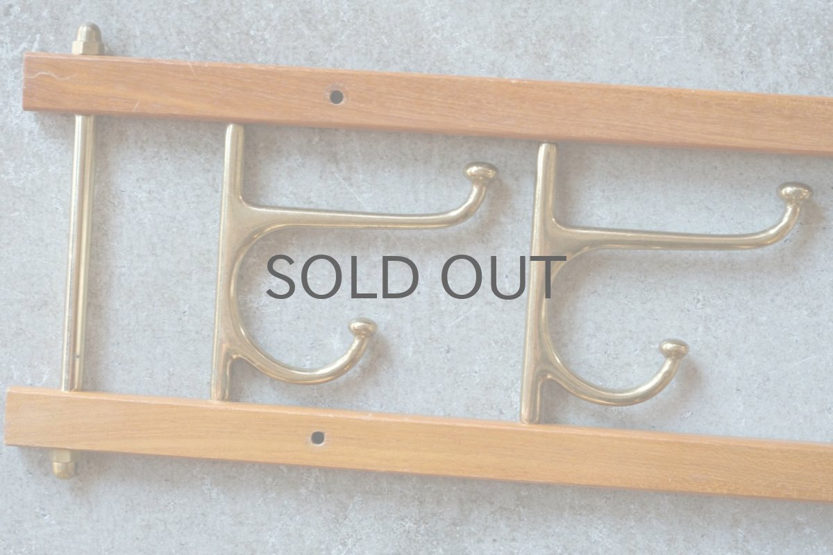 画像2: Skogslunds Metallgjuteri社製/ヴィンテージ真ちゅうウォールハンガー/フック/ 57cm (2)