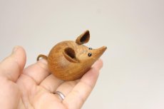 画像5: デンマーク/H+F社製/チーク/ネズミオブジェ (5)