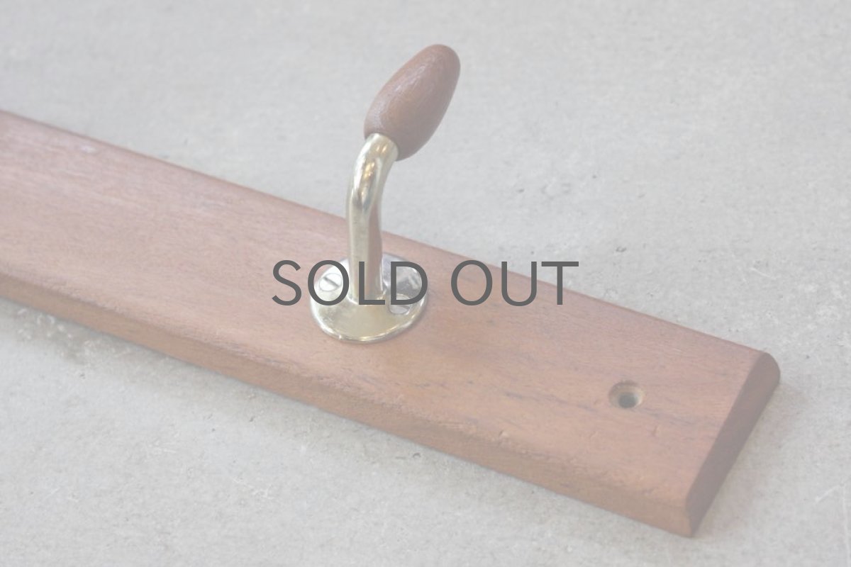 画像2: 北欧インテリア雑貨/デンマーク/チークのフック 60cm (2)