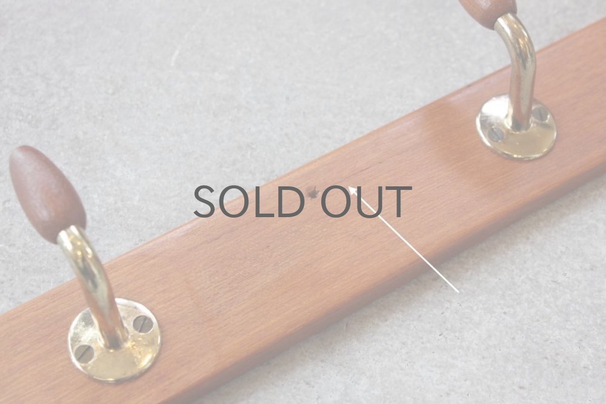 画像4: 北欧インテリア雑貨／デンマーク／チークのフック　４０cm (4)