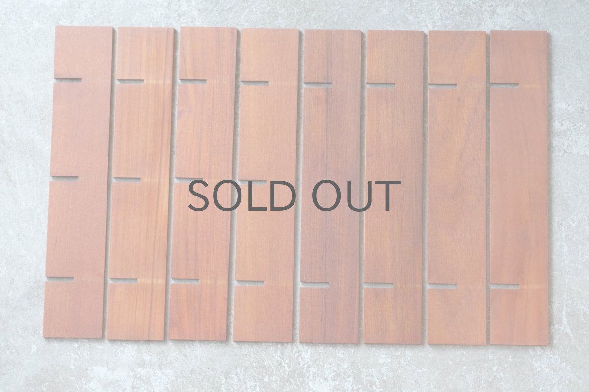 画像6: 北欧ビンテージインテリア雑貨/チーク/壁掛け飾り棚/スクエアー  (6)