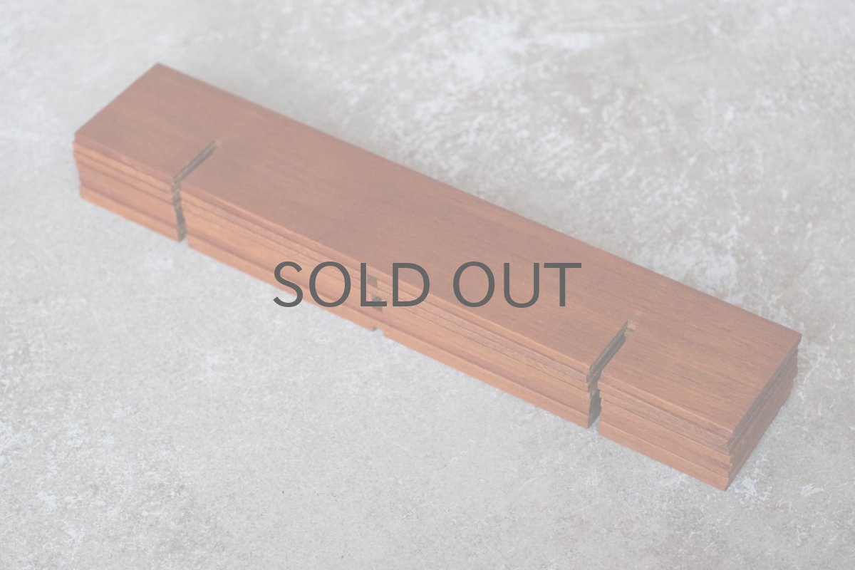 画像7: 北欧ビンテージインテリア雑貨/チーク/壁掛け飾り棚/スクエアー  (7)