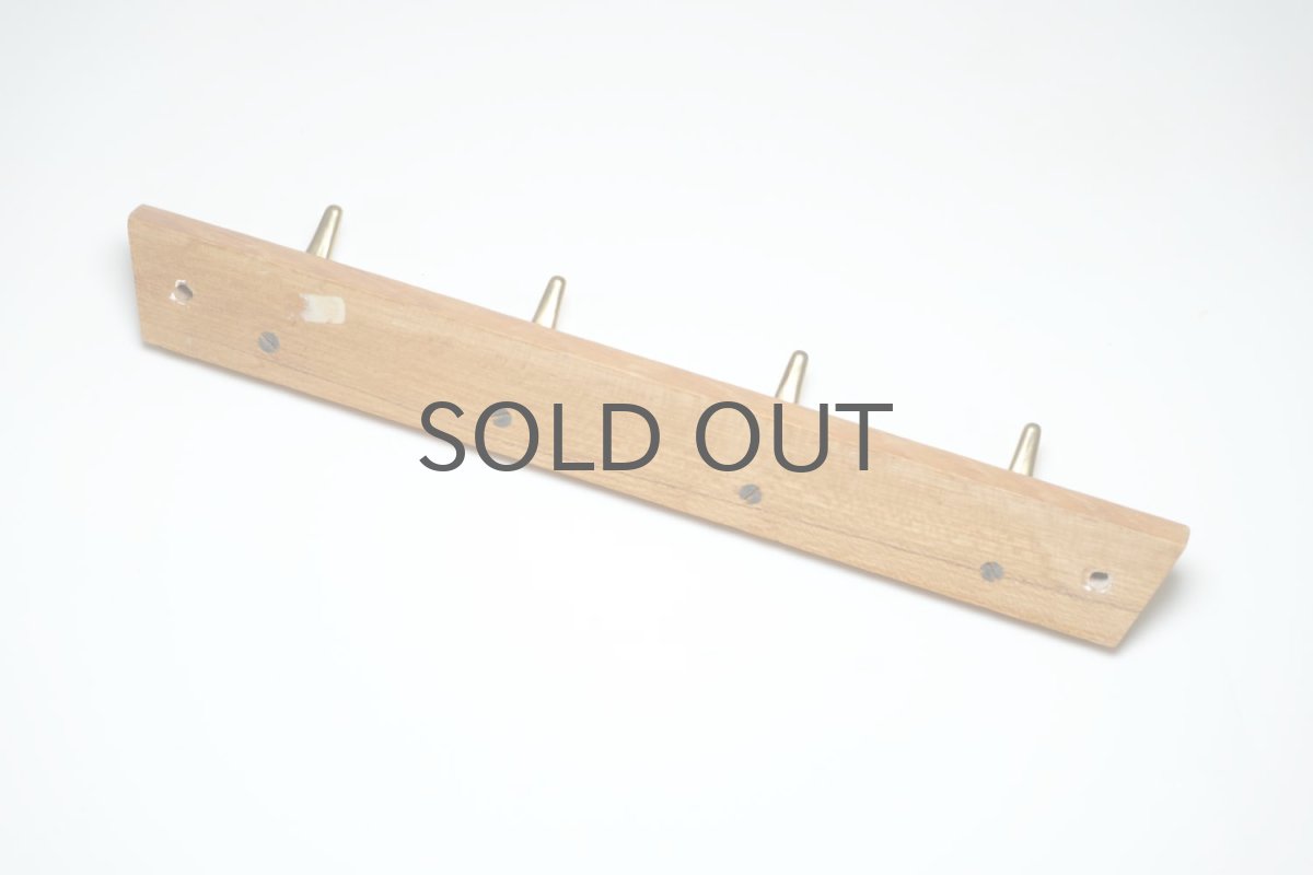 画像4: ビンテージインテリア北欧雑貨/スウェーデン/HAFA/真ちゅう✕チークフック/30cm (4)