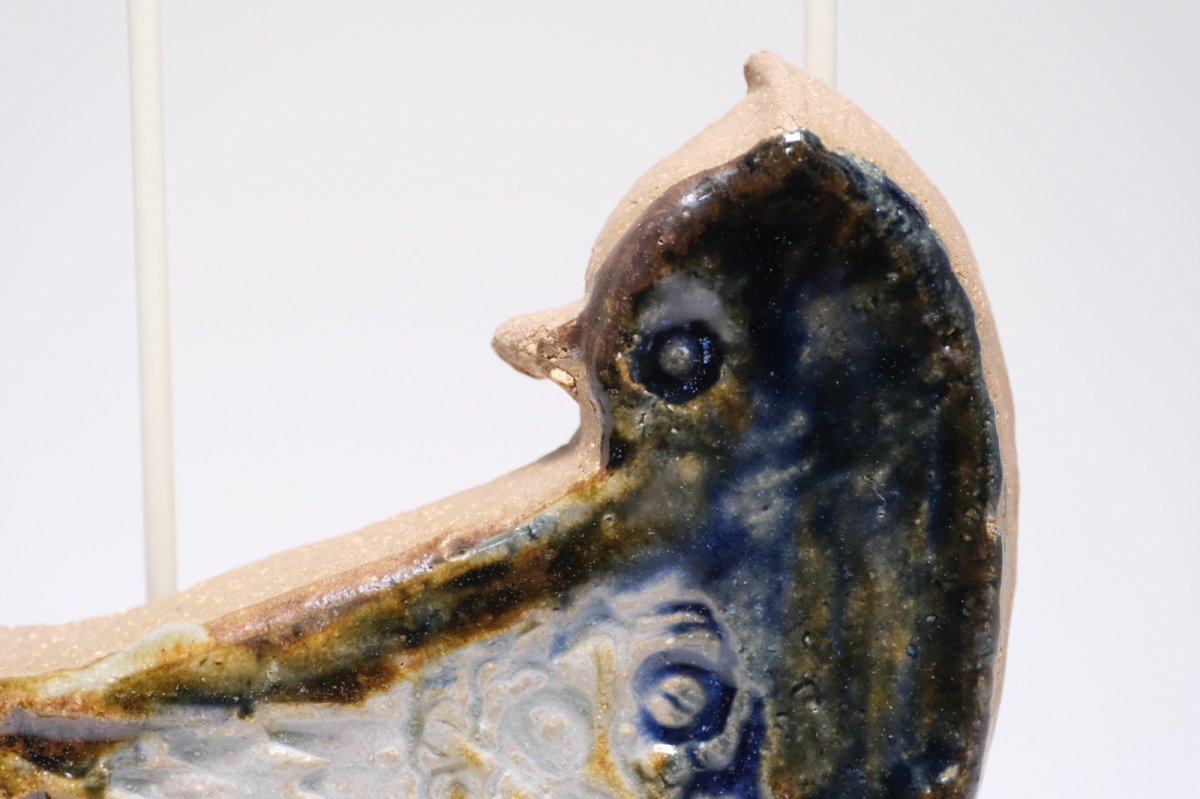 画像2: スウェーデン/Gabi Citron Tengborg/ガビ・シトロン・テンボルグ/陶板/小鳥/No.1 (2)