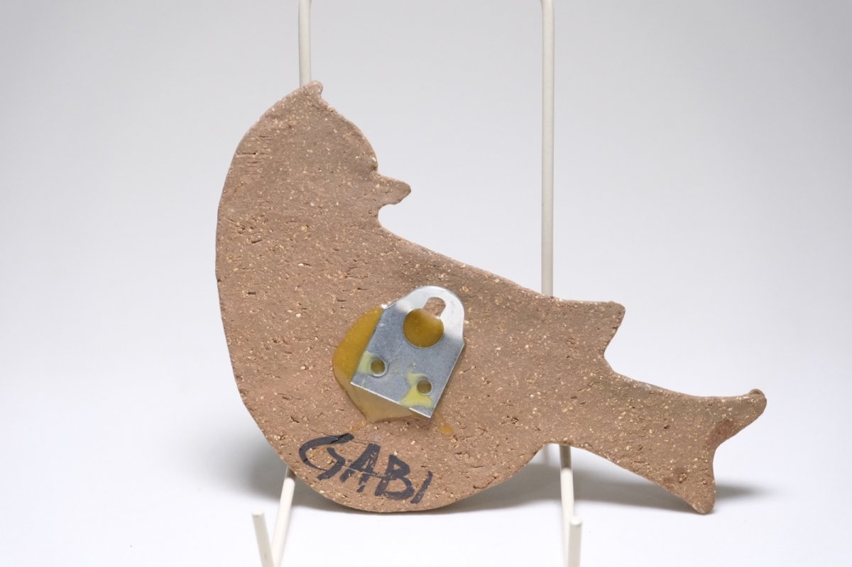 画像4: スウェーデン/Gabi Citron Tengborg/ガビ・シトロン・テンボルグ/陶板/小鳥/No.1 (4)