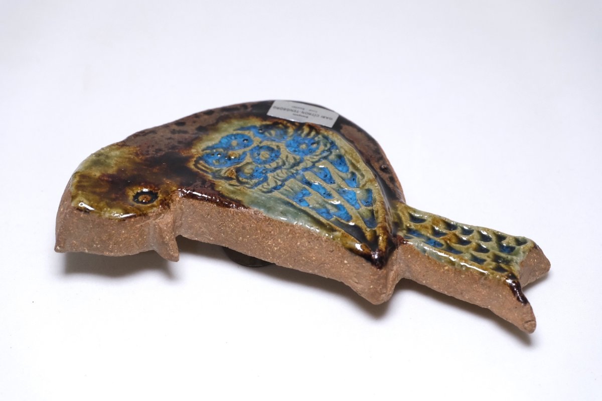 画像6: スウェーデン/Gabi Citron Tengborg/ガビ・シトロン・テンボルグ/陶板/小鳥/No.2 (6)