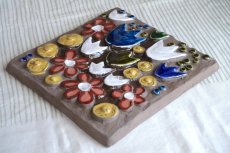 画像5: スウェーデン/Jie gantofta/ジィガントフタ/ホワイトチューリップ陶板/ホワイト (5)